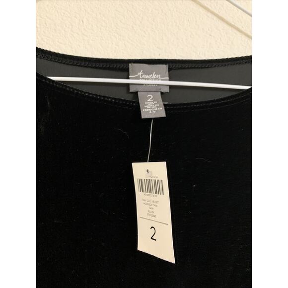 Chicos, Velvet Highneck Tank, Black, Size 2 , NWT - Picture 2 of 3